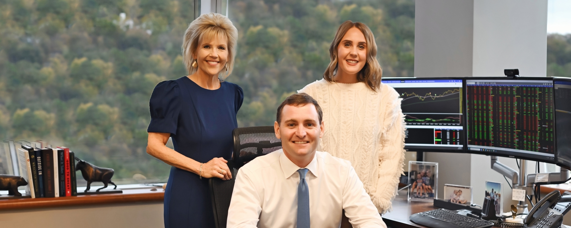 From left to right: Ginger Jones, Evan J.M. Price, Hannah Lillo